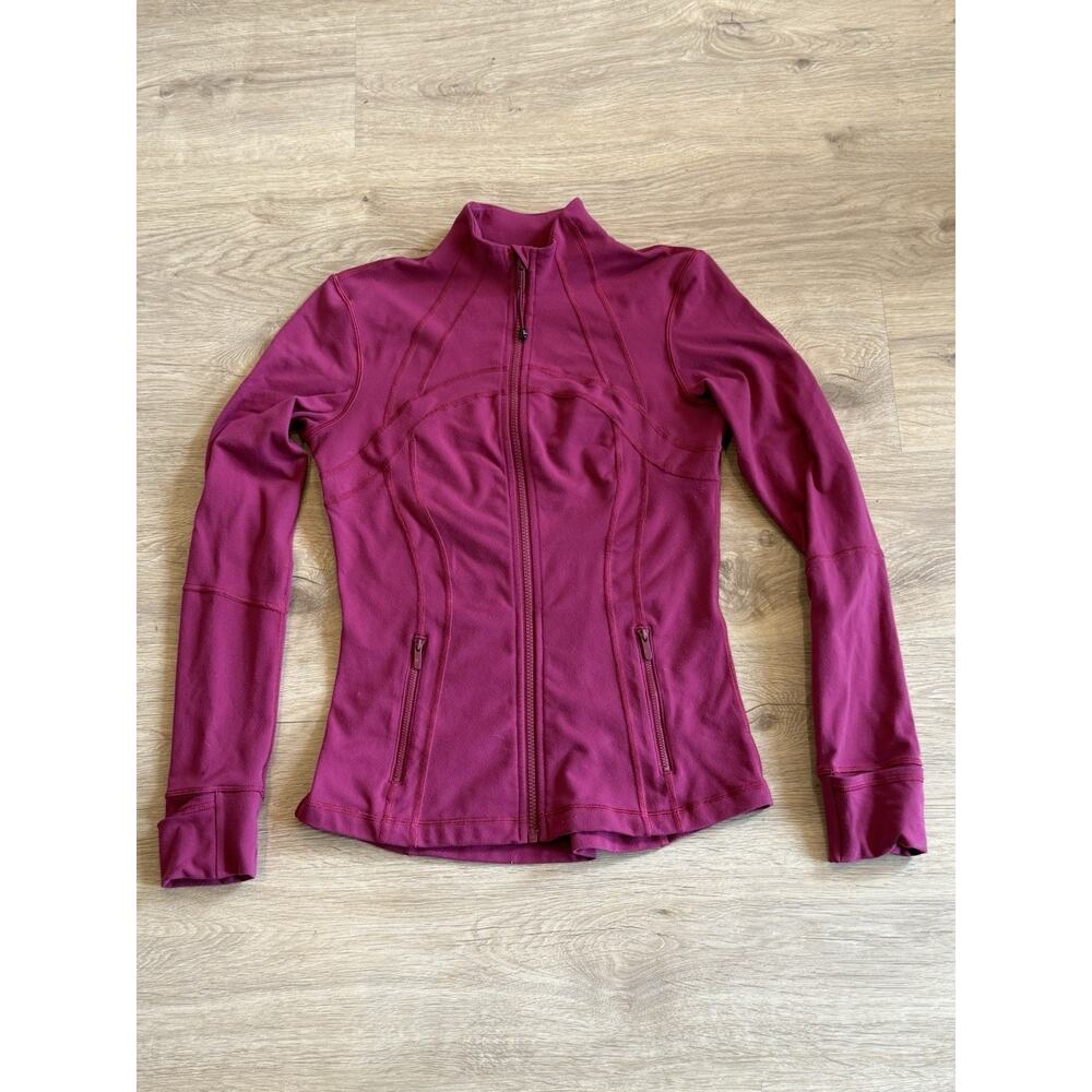 Lululemon Define Jacket Full Zip Womens Size 8 W4AWLS Star Ruby